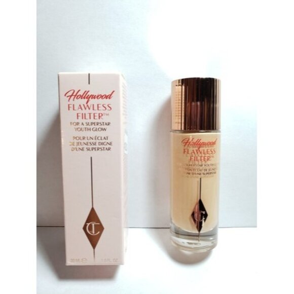 2 Fair: Mini Hollywood Flawless Filter Makeup | Charlotte  Charlotte Tilbury Hollywood Flawless Filter 2 Fair/Pale Full Size NIB